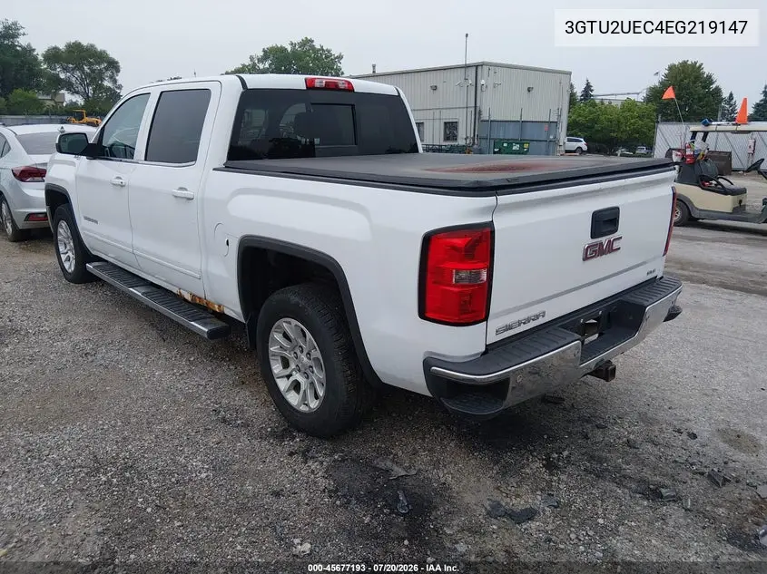 2014 GMC Sierra 1500 Sle VIN: 3GTU2UEC4EG219147 Lot: 45677193