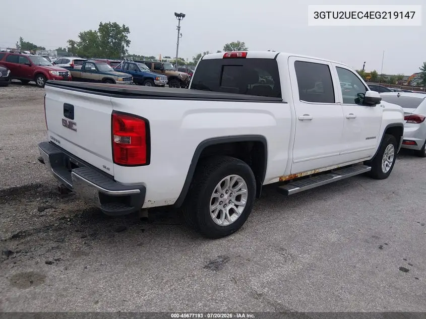 2014 GMC Sierra 1500 Sle VIN: 3GTU2UEC4EG219147 Lot: 45677193