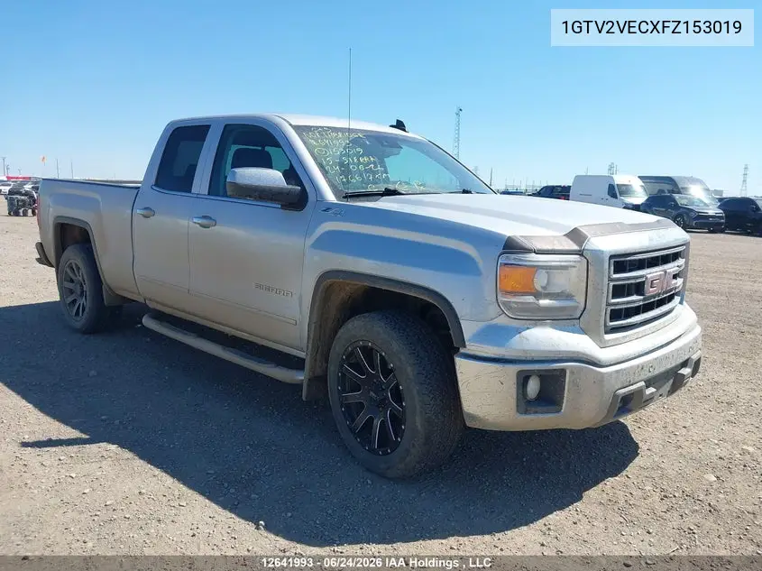 2015 GMC Sierra K1500 Slt VIN: 1GTV2VECXFZ153019 Lot: 12641993