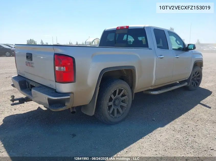 2015 GMC Sierra K1500 Slt VIN: 1GTV2VECXFZ153019 Lot: 12641993