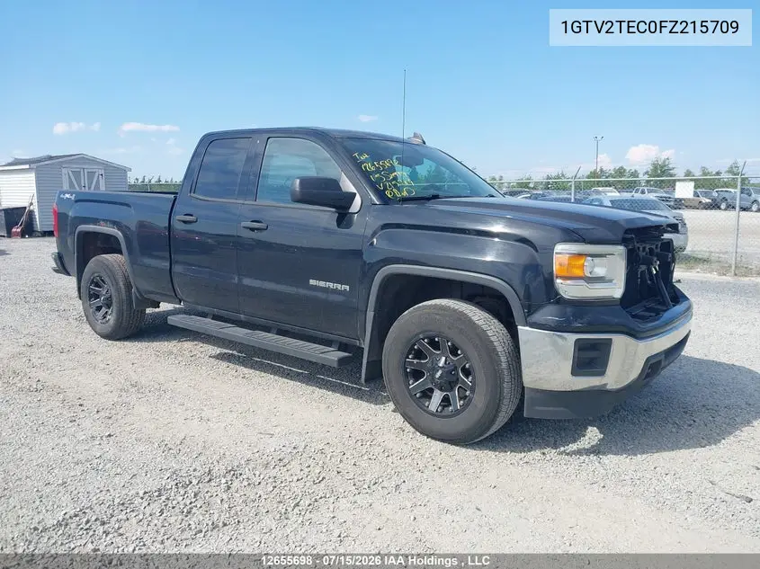 2015 GMC Sierra 1500 VIN: 1GTV2TEC0FZ215709 Lot: 12655698