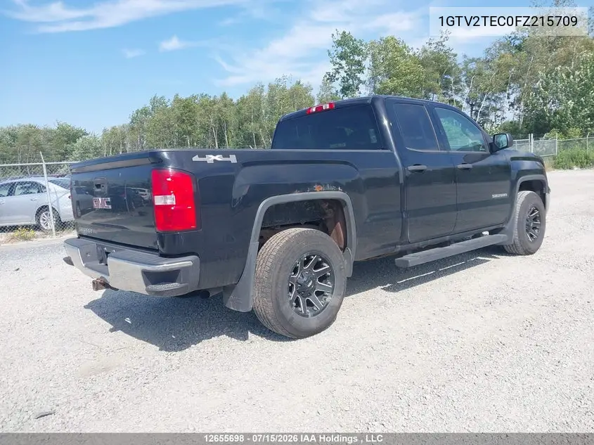 2015 GMC Sierra 1500 VIN: 1GTV2TEC0FZ215709 Lot: 12655698