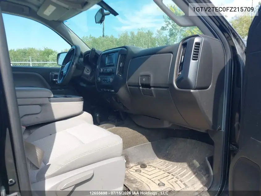 2015 GMC Sierra 1500 VIN: 1GTV2TEC0FZ215709 Lot: 12655698