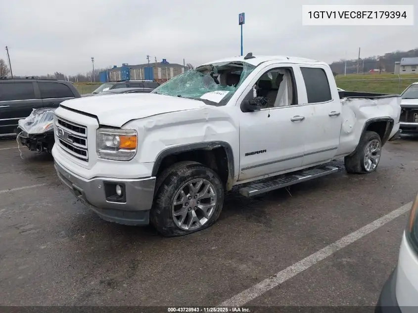 1GTV1VEC8FZ179394 2015 GMC Sierra 1500 Slt