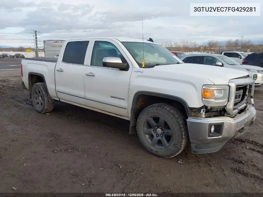 3GTU2VEC7FG429281 2015 GMC Sierra 1500 Slt