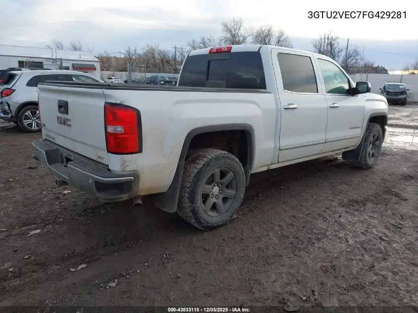 3GTU2VEC7FG429281 2015 GMC Sierra 1500 Slt
