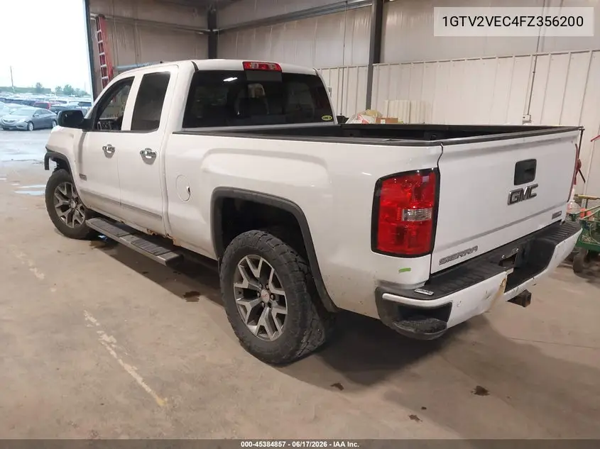 2015 GMC Sierra 1500 Slt VIN: 1GTV2VEC4FZ356200 Lot: 45384857
