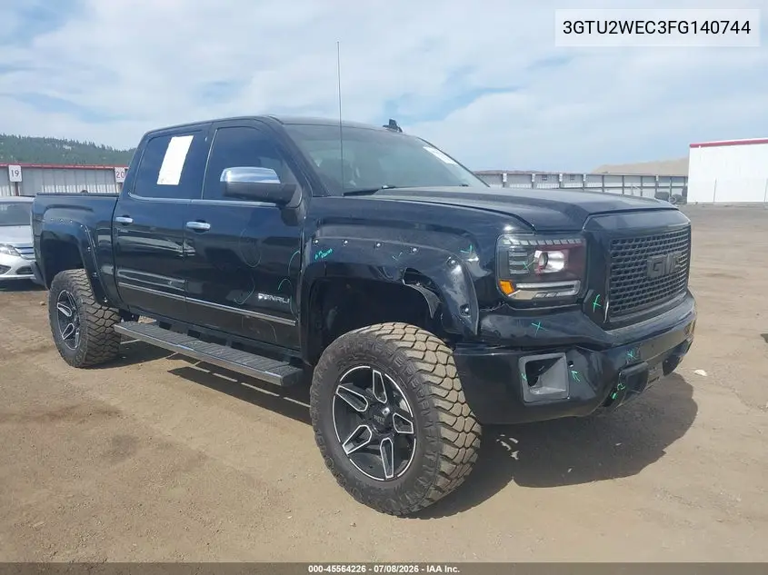 2015 GMC Sierra 1500 Denali VIN: 3GTU2WEC3FG140744 Lot: 45564226