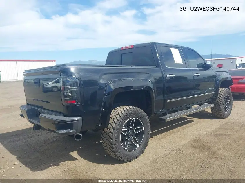 2015 GMC Sierra 1500 Denali VIN: 3GTU2WEC3FG140744 Lot: 45564226