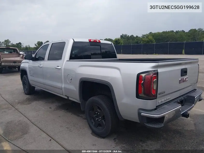 2016 GMC Sierra 1500 Slt VIN: 3GTU2NEC5GG199628 Lot: 45611044