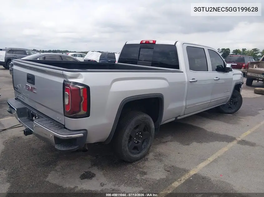 2016 GMC Sierra 1500 Slt VIN: 3GTU2NEC5GG199628 Lot: 45611044