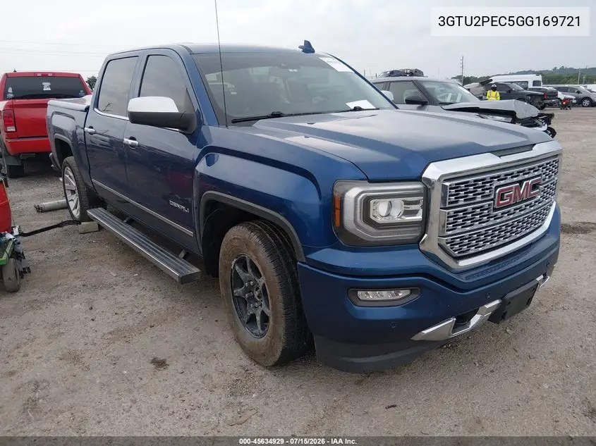 2016 GMC Sierra 1500 Denali VIN: 3GTU2PEC5GG169721 Lot: 45634929