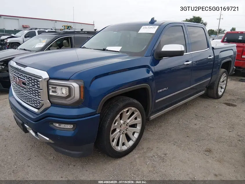 2016 GMC Sierra 1500 Denali VIN: 3GTU2PEC5GG169721 Lot: 45634929