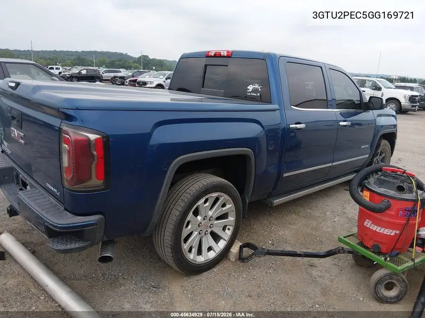 2016 GMC Sierra 1500 Denali VIN: 3GTU2PEC5GG169721 Lot: 45634929