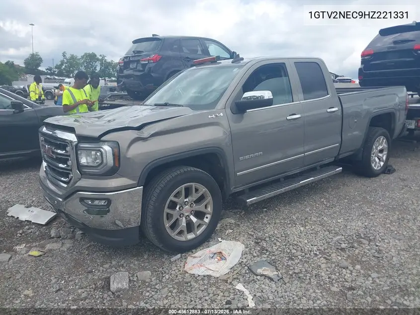 2017 GMC Sierra 1500 Slt VIN: 1GTV2NEC9HZ221331 Lot: 45612883
