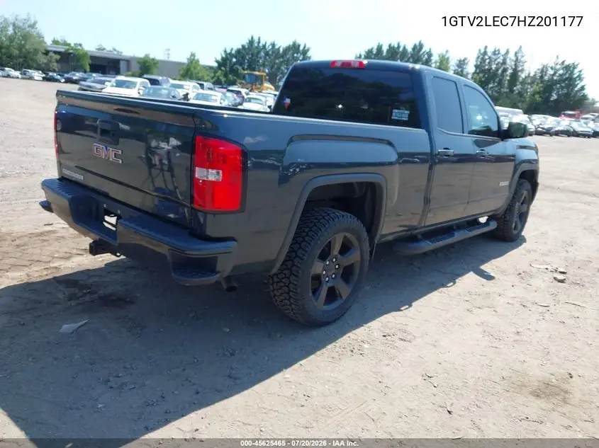 2017 GMC Sierra 1500 VIN: 1GTV2LEC7HZ201177 Lot: 45625465