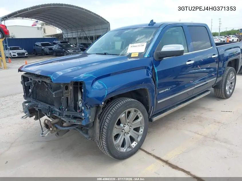2017 GMC Sierra 1500 Denali VIN: 3GTU2PEJ4HG371353 Lot: 45663220