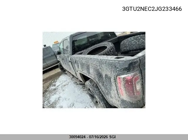 2018 GMC Sierra K1500 Slt VIN: 3GTU2NEC2JG233466 Lot: 30094024