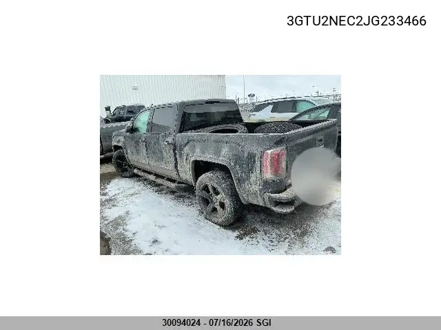 2018 GMC Sierra K1500 Slt VIN: 3GTU2NEC2JG233466 Lot: 30094024