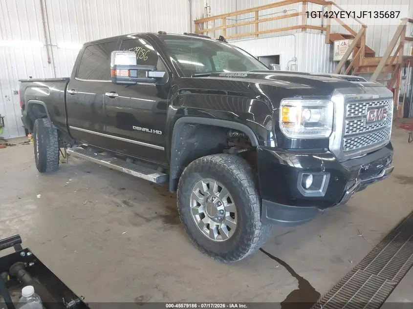 2018 GMC Sierra 3500Hd Denali VIN: 1GT42YEY1JF135687 Lot: 45579186