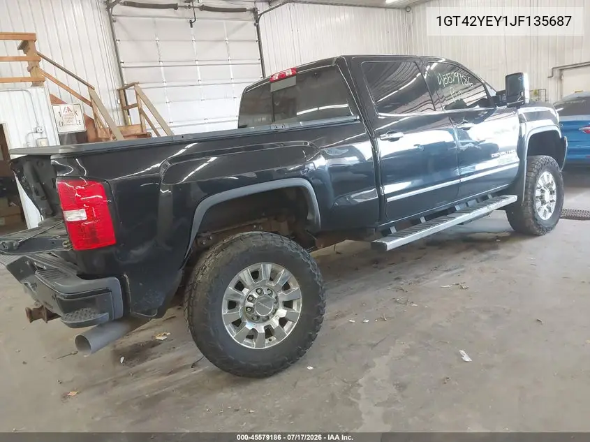 2018 GMC Sierra 3500Hd Denali VIN: 1GT42YEY1JF135687 Lot: 45579186