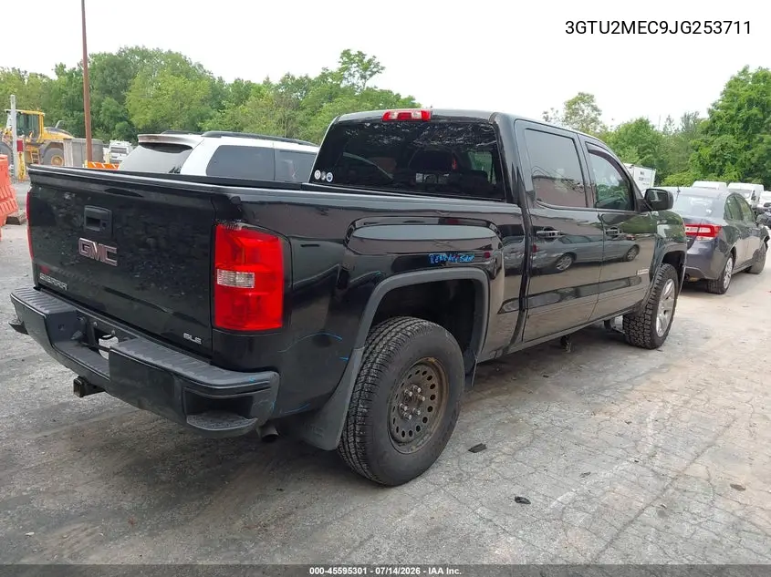 2018 GMC Sierra 1500 Sle VIN: 3GTU2MEC9JG253711 Lot: 45595301