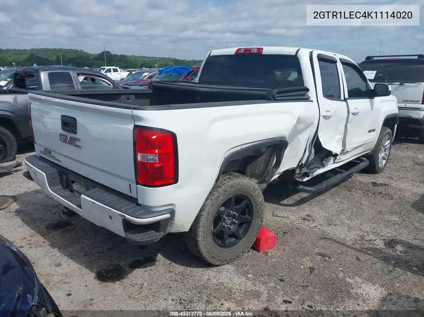 2019 GMC Sierra 1500 Limited VIN: 2GTR1LEC4K1114020 Lot: 45313770