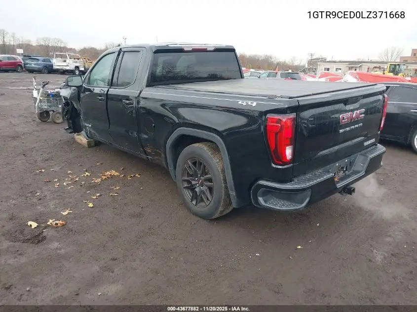 1GTR9CED0LZ371668 2020 GMC Sierra 1500 4Wd Standard Box Elevation