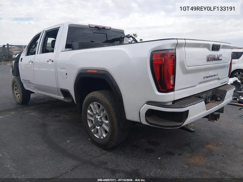 2020 GMC Sierra 2500Hd Denali VIN: 1GT49REY0LF133191 Lot: 45557371