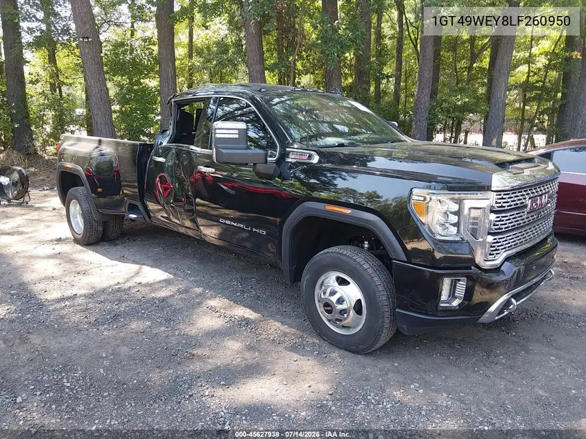 2020 GMC Sierra 3500Hd 4Wd Long Bed Denali VIN: 1GT49WEY8LF260950 Lot: 45627939