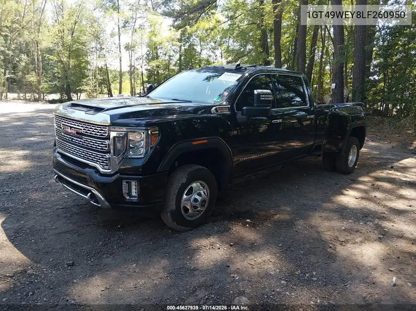 2020 GMC Sierra 3500Hd 4Wd Long Bed Denali VIN: 1GT49WEY8LF260950 Lot: 45627939