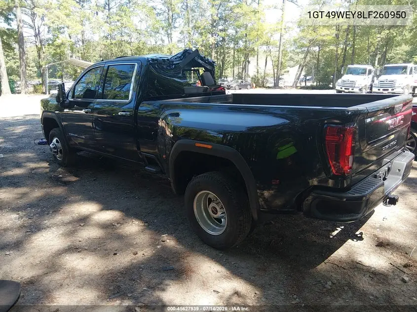 2020 GMC Sierra 3500Hd 4Wd Long Bed Denali VIN: 1GT49WEY8LF260950 Lot: 45627939