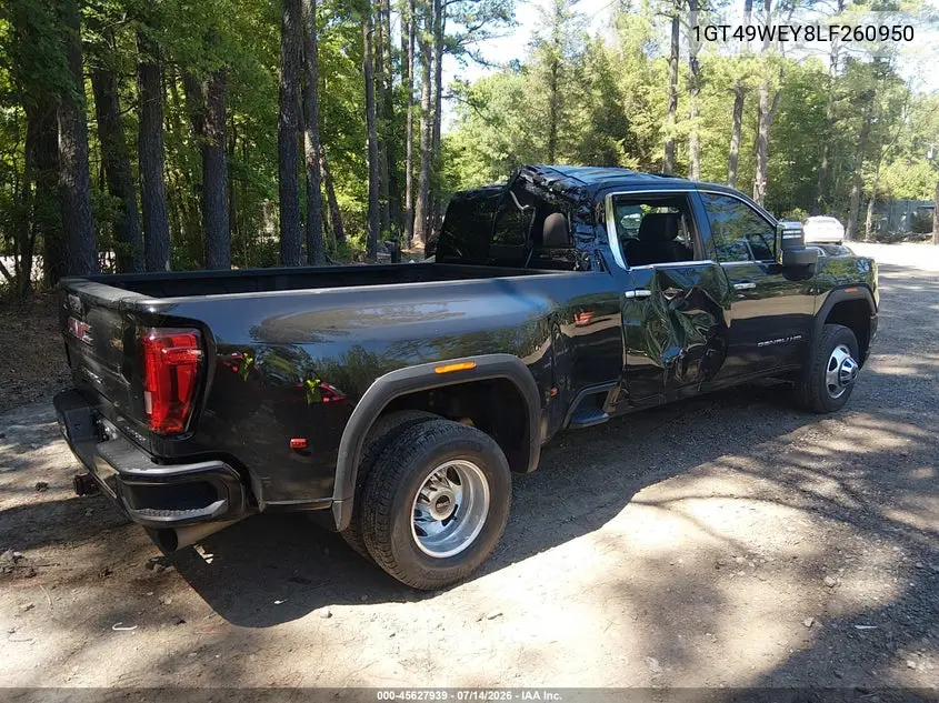 2020 GMC Sierra 3500Hd 4Wd Long Bed Denali VIN: 1GT49WEY8LF260950 Lot: 45627939
