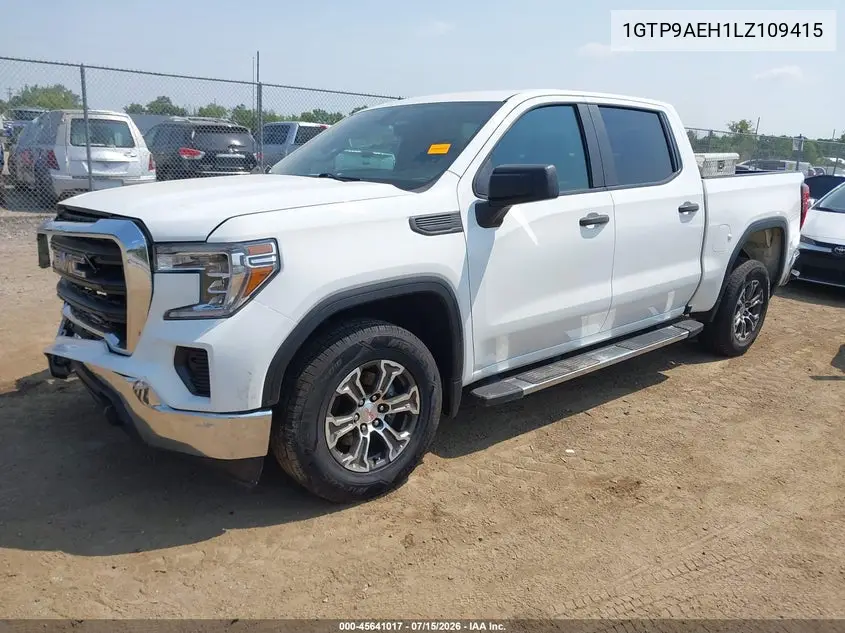 2020 GMC Sierra 1500 4Wd Short Box VIN: 1GTP9AEH1LZ109415 Lot: 45641017