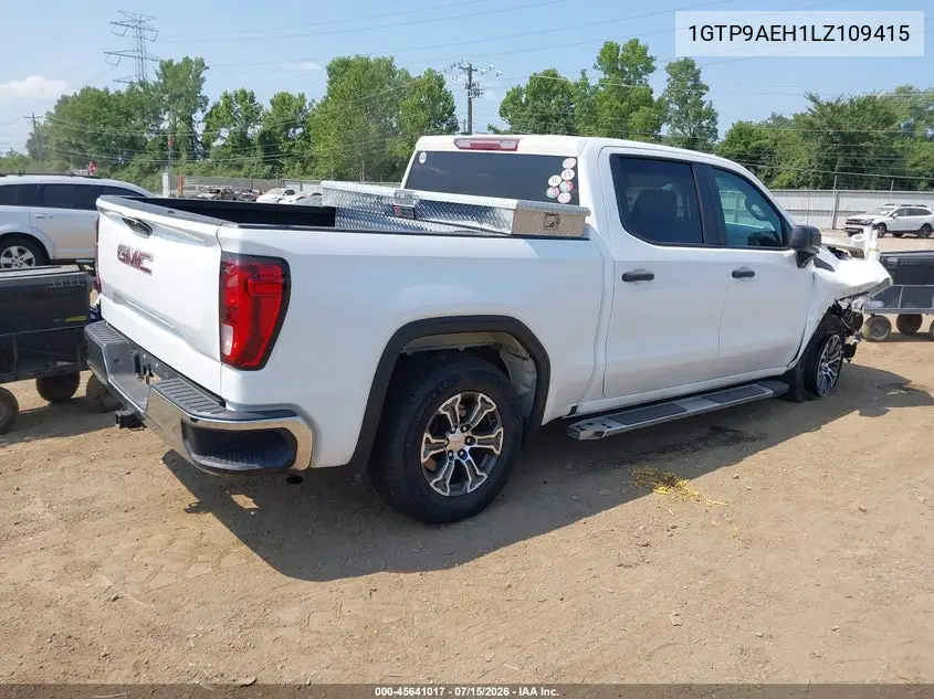 2020 GMC Sierra 1500 4Wd Short Box VIN: 1GTP9AEH1LZ109415 Lot: 45641017
