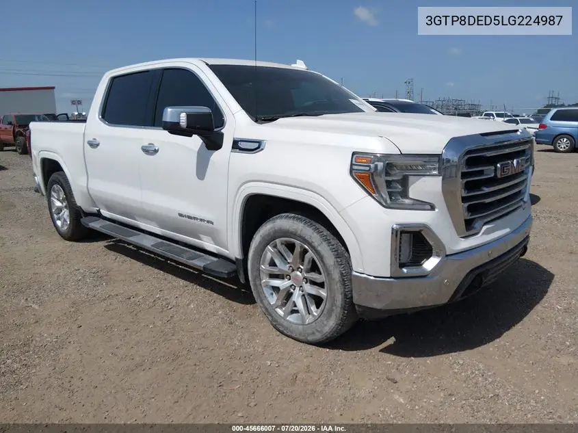 2020 GMC Sierra 1500 2Wd Short Box Slt VIN: 3GTP8DED5LG224987 Lot: 45666007