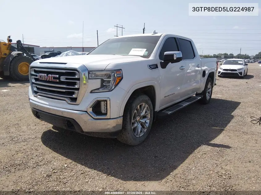 2020 GMC Sierra 1500 2Wd Short Box Slt VIN: 3GTP8DED5LG224987 Lot: 45666007