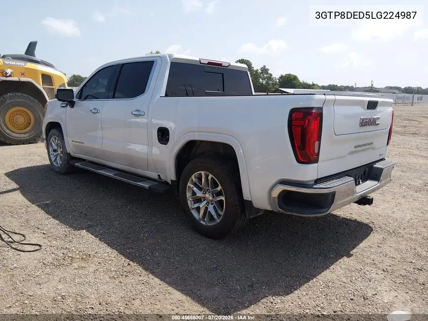 2020 GMC Sierra 1500 2Wd Short Box Slt VIN: 3GTP8DED5LG224987 Lot: 45666007