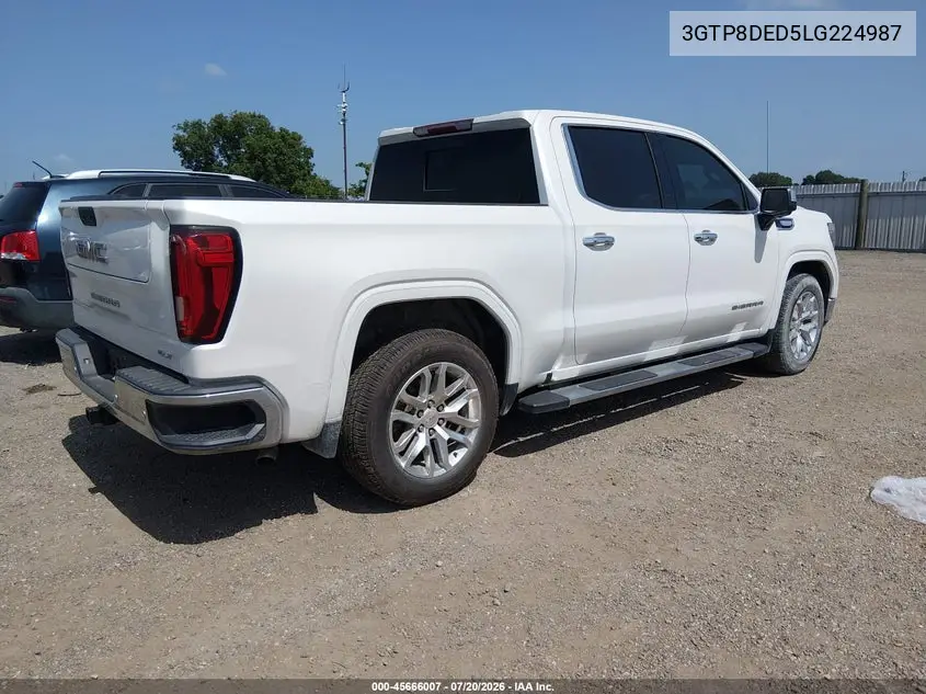 2020 GMC Sierra 1500 2Wd Short Box Slt VIN: 3GTP8DED5LG224987 Lot: 45666007