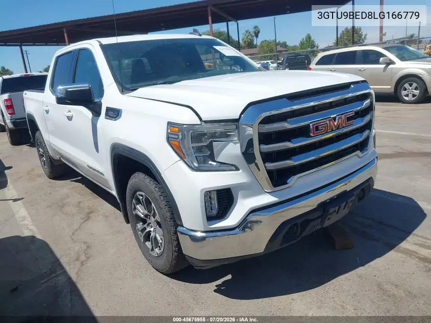 2020 GMC Sierra 1500 4Wd Short Box Sle VIN: 3GTU9BED8LG166779 Lot: 45675955