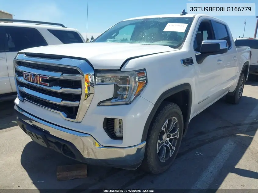 2020 GMC Sierra 1500 4Wd Short Box Sle VIN: 3GTU9BED8LG166779 Lot: 45675955