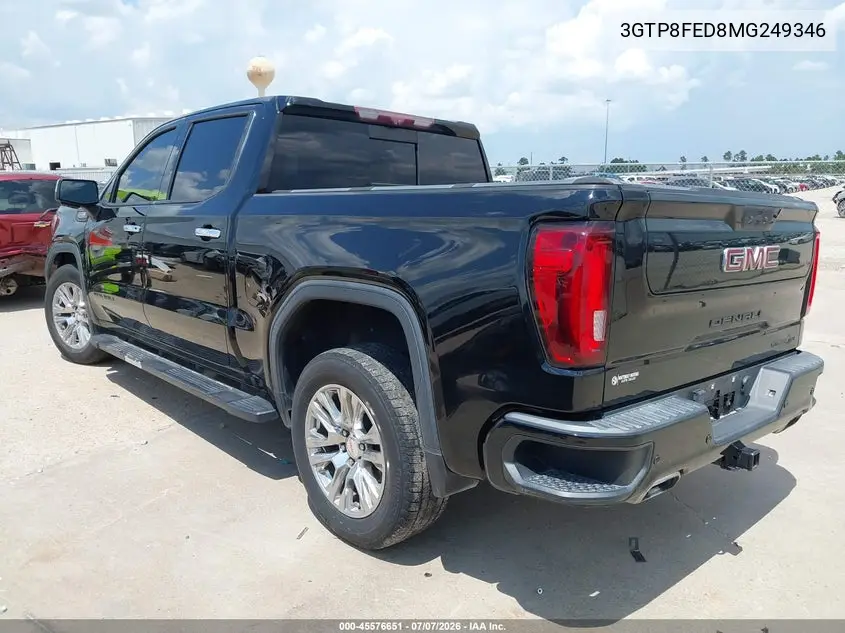 2021 GMC Sierra 1500 2Wd Short Box Denali VIN: 3GTP8FED8MG249346 Lot: 45576651