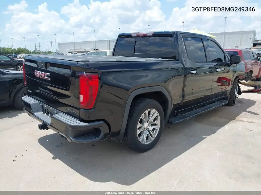 2021 GMC Sierra 1500 2Wd Short Box Denali VIN: 3GTP8FED8MG249346 Lot: 45576651
