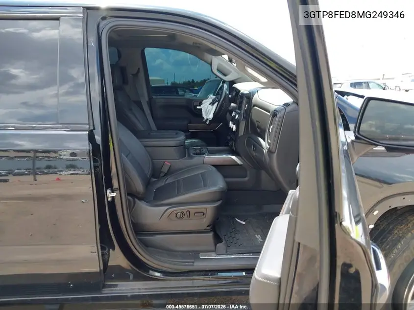 2021 GMC Sierra 1500 2Wd Short Box Denali VIN: 3GTP8FED8MG249346 Lot: 45576651