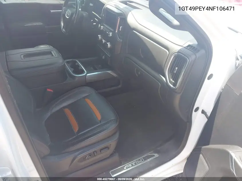 2022 GMC Sierra 2500Hd 4Wd Standard Bed At4 VIN: 1GT49PEY4NF106471 Lot: 45279667