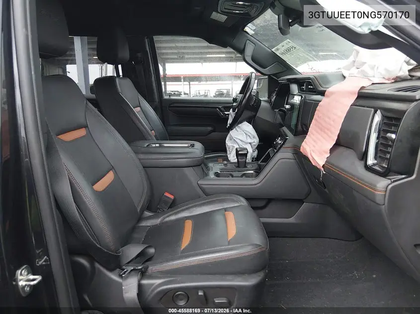 2022 GMC Sierra 1500 4Wd Short Box At4 VIN: 3GTUUEET0NG570170 Lot: 45588169