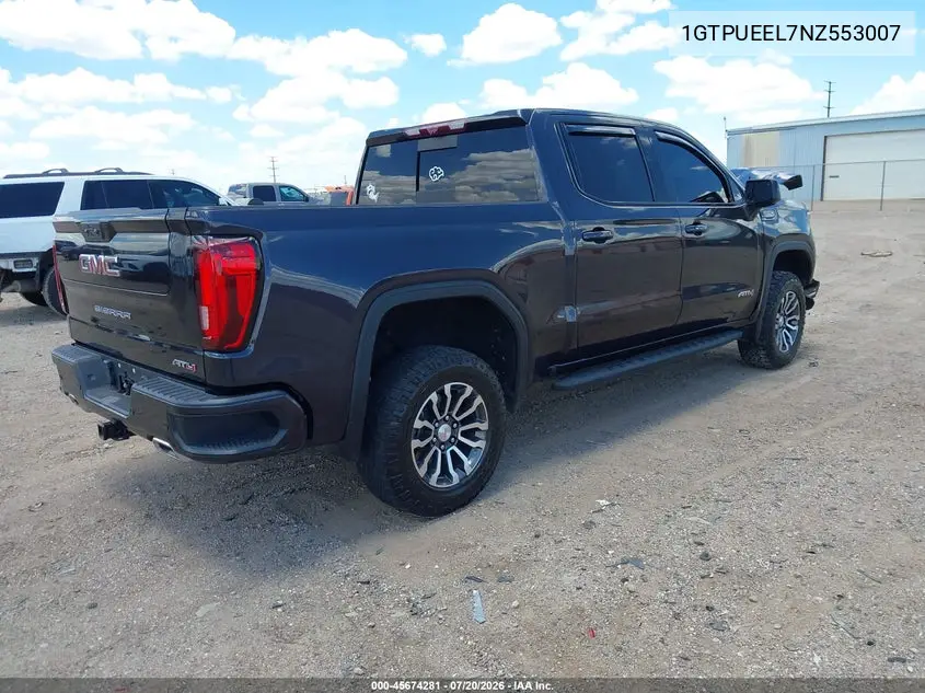 2022 GMC Sierra 1500 4Wd Short Box At4 VIN: 1GTPUEEL7NZ553007 Lot: 45674281