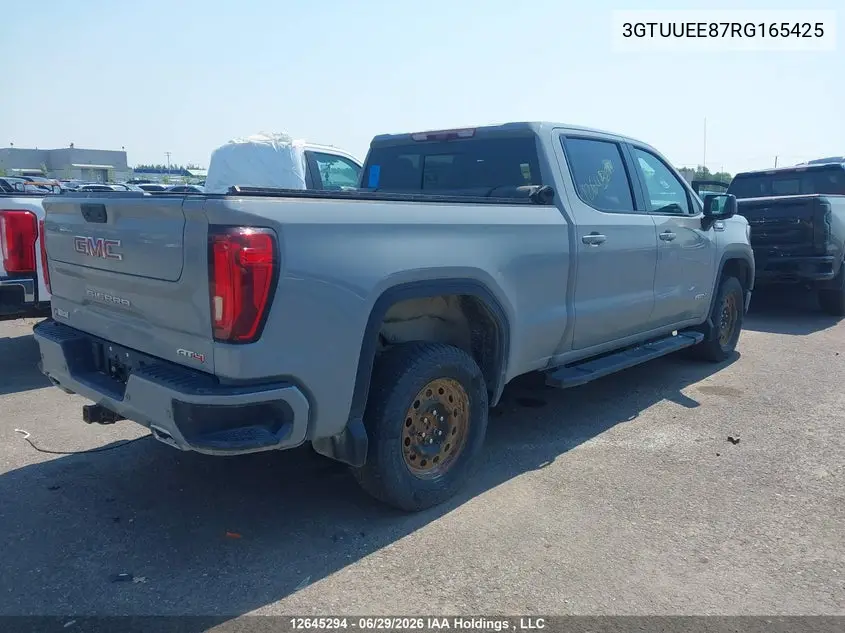 2024 GMC Sierra K1500 At4 VIN: 3GTUUEE87RG165425 Lot: 12645294