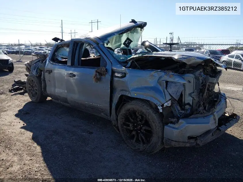 1GTPUAEK3RZ385212 2024 GMC Sierra 1500 4Wd Short Box Pro