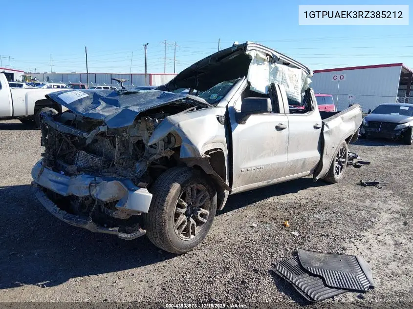 1GTPUAEK3RZ385212 2024 GMC Sierra 1500 4Wd Short Box Pro
